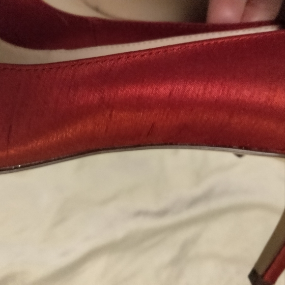 Gorgeous shantung silk Nine West heels 👠 ❤️ - Picture 2 of 4